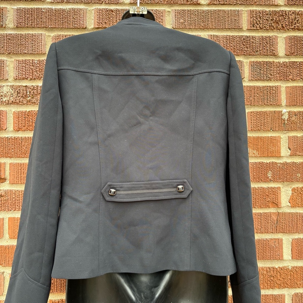 Tahari ASL Black Military Style Jacket Blazer Size 8 - Picture 4 of 7